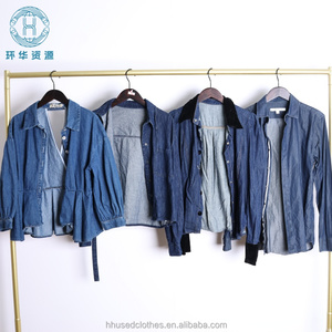 Vente en gros de vêtements d'occasion : Chemises et vestes en jean de marque, style léger d'été, tailles mixtes, en balles de 100 kg, pour la revente - Product Image 4