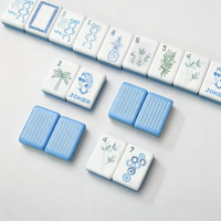 Ensemble de Mahjong Américain Classique Personnalisé OEM ODM, Tuiles en Acrylique Lisses de Qualité Supérieure, Étui de Rangement Portable, Kit de Jeu Complet