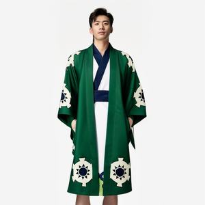 Ensemble de peignoirs <span class=keywords><strong>kimono</strong></span> de style <span class=keywords><strong>japonais</strong></span> pour hommes, tenue à manches longues pour cosplay d'anime - Product Image 1