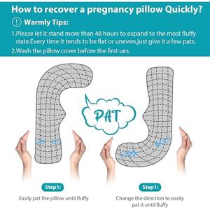 หมอนรองครรภ์รูปตัว J สำหรับ<span class=keywords><strong>นอน</strong></span>ตะแคง พร้อมปลอกถอดซักได้ รองรับหน้า<span class=keywords><strong>ท้อง</strong></span> สะโพก และขา - Product Image 4