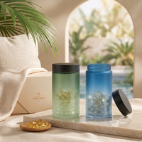 Bocaux en verre chromé argenté vides de 4 oz, 12 oz, 16 oz avec couvercle à vis, contenants alimentaires sécurisés pour capsules, compléments alimentaires, poudre de protéines