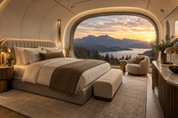 Serre Modulaire Préfabriquée Compacte Apple Cabin au Design Contemporain, Idéale pour Hôtels, Petits Jardins, Espaces Urbains et Commerciaux