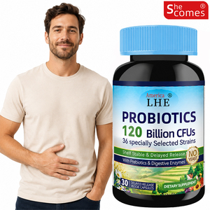 Probiotiques Shecome personnalisés, 120 milliards d'UFC, complément alimentaire pour soutenir la santé immunitaire, digestive et intestinale des adultes, capsules de probiotiques - Product Image 1