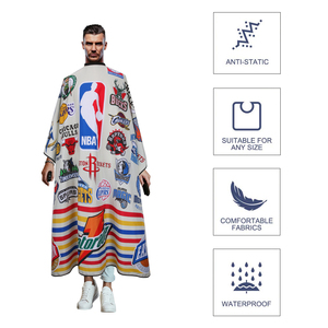 Herramientas de <span class=keywords><strong>peluquería</strong></span>, capa de peluquero con cierre a presión, capa de pelo de poliéster impermeable para <span class=keywords><strong>peluquería</strong></span> y hogar - Product Image 2