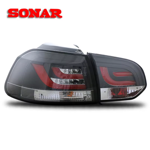 Luces Traseras LED para <span class=keywords><strong>Golf</strong></span> 6 MK6 GTI 2010-2014 y <span class=keywords><strong>Golf</strong></span> R <span class=keywords><strong>2012</strong></span> 2013, Conjunto de Lámparas Traseras con Intermitentes Secuenciales, Lente Roja Ahumada - Product Image 4