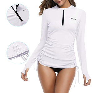 Maillot de bain à manches longues pour femmes, Protection contre les éruptions cutanées et le soleil - Product Image 3