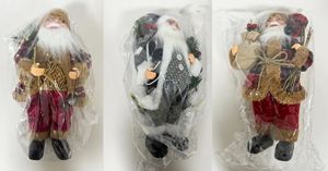 Décorations de Noël Père Noël de 30 cm, figurine de Noël debout de 12 pouces avec sac de cadeaux, décoration de Noël du Nouvel An, décoration de table Père Noël - Product Image 5