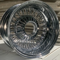 Jantes en fil d'acier chromé doré 13x7 14x7 à rayonnage droit 100 rayons REV STD FWD avec moyeu à vis et spinner