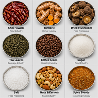 Kruidenmolen Mini Poederkruiser voor Maca, Ganoderma, Ginseng, Gedroogde Vruchten, Noten, Fijne Maalproces