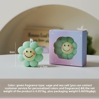 Bougie artisanale parfumée tournesol, parfum personnalisé, cire de soja et de paraffine, en forme de fleur, cadeau d'anniversaire pour intérieur