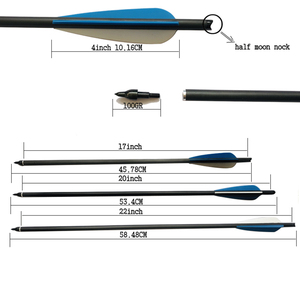 Linkboy Archery - Flechas de Fibra de Carbono de 20 Pulgadas para Arco y <span class=keywords><strong>Mini</strong></span> Arco, en Venta - Product Image 2