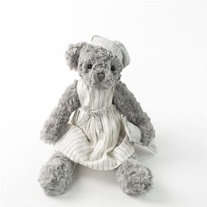 Commercio all'ingrosso 40CM grigio peluche pigiama orsacchiotto morbido Pacify Comfort peluche farcito orsacchiotto per i bambini - Product Image 1