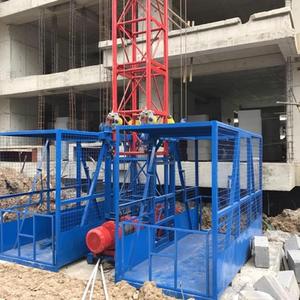 Monte-charge électrique à structure simple 2000 kg, 0-36 m/min, à câble métallique, pour la manutention <span class=keywords><strong>de</strong></span> matériaux sur chantier - Product Image 5
