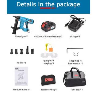 Pistola de Clavos Eléctrica Recargable Toua DCCN40A <span class=keywords><strong>Clavadora</strong></span> Potente <span class=keywords><strong>para</strong></span> <span class=keywords><strong>Concreto</strong></span> y Metal - Product Image 5