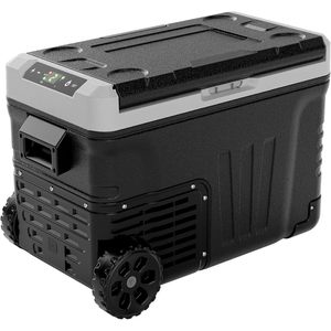 EUHOMY 37Qt Electric Cooler <b>Portable</b> Fridge 12V 24V DC 100-240V <b>AC</b> With Wheels Multifunction Black Gray - Product Image 1