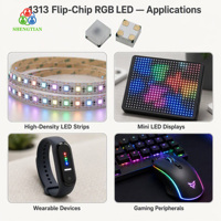 LED RVB adressable givrée Flip-Chip 1313 avec CI intégré compatible WS2812B/SK6812, dimmable, garantie 2 ans, vente en gros, livraison rapide
