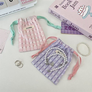 Cotton Mesh Checked Dust-proof Storage Bag - Product Image 3
