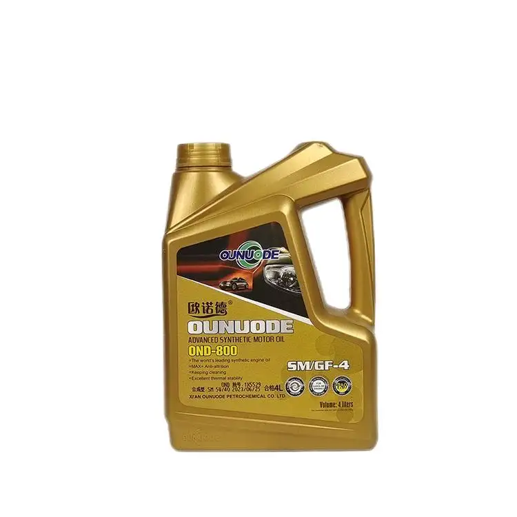 Factory Price High-Performance Synthetic Engine Oil SAE SM5W40 5W30 Certified Automotive Lubricant for Motor Oils