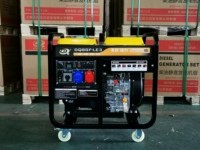 Générateurs diesel portables triphasés de marque Dongqing, prix d'usine, 8 kW, haute puissance, pour extérieur, DQ8GF-LE3, 380/220 V, 50 Hz, 3000 tr/min
