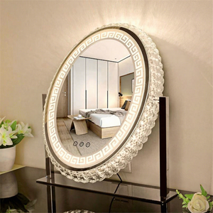 <span class=keywords><strong>Espejo</strong></span> <span class=keywords><strong>de</strong></span> Maquillaje LED Moderno con Diamantes, Tres Colores, Regulable, para <span class=keywords><strong>Mesa</strong></span> <span class=keywords><strong>de</strong></span> Tocador, Ideal para Apartamentos, Hoteles, Regalo <span class=keywords><strong>de</strong></span> Cumpleaños - Product Image 1