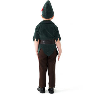 Halloween Hunter bambini <span class=keywords><strong>Robin</strong></span> Hood Archers gioco di ruolo Pan Stage Costume - Product Image 4