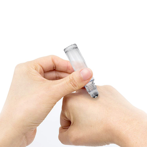 10 Ml 10 Ml Thủy Tinh Trong Suốt Nước Hoa Lăn Khử Mùi Cuộn Trên Tinh Dầu Chai Với Thép Không Gỉ Lăn Bóng Và Nhôm Có Nắp Đậy - Product Image 6