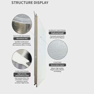 Panneau sandwich en métal gaufré de 16 mm, ignifuge, léger, écologique, revêtement mural <span class=keywords><strong>pour</strong></span> décoration extérieure - Product Image 6
