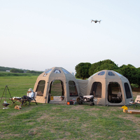 Tente gonflable imperméable de dôme de tente d'air d'Oxford pour le camping extérieur automatique pour 2 personnes