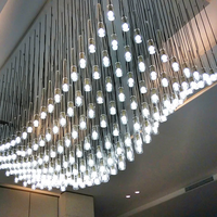 Lustre de salle à manger à coupe en cristal personnalisé de style moderne, de conception paramétrique créative