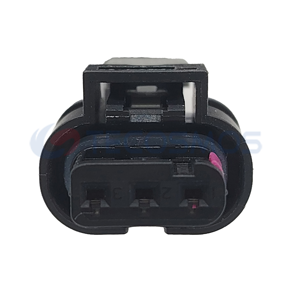 Car Reverse Radar Detector Plug Harness Connector Copper Contact ABS/Nylon IP66 Waterproof for Volkswagen 3-pin Female CT3-0037M