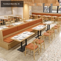 Canapé de restaurant de style nordique personnalisé, sans table pliante, chaises avec rangement, mobilier commercial en bois massif pour restaurants