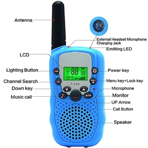 Walkie Talkie per Bambini, <span class=keywords><strong>Radio</strong></span> Bidirezionale a 22 Canali, Portata di 3 Miglia, Giocattoli per Esterni, Regali di Compleanno - Product Image 4