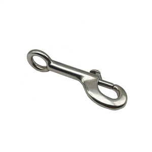 Mosquetón de gancho de resorte <span class=keywords><strong>fijo</strong></span> de extremo redondo de acero inoxidable 316 de 93mm - Product Image 6