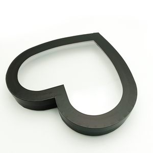 Lớn các tông charcuterie sô cô la ngọt ngào sắp xếp hình trái tim hộp quà tặng với nắp rõ ràng - Product Image 6