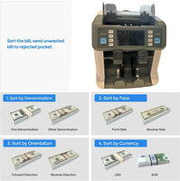 AL-955 MG UV IR billet de banque trieur d'argent détecteur d'argent contrefait Machine de comptage d'argent compteur de factures efficace pour le tri d'argent