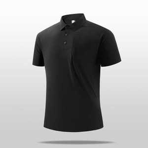 Men's Ice <b>Silk</b> Quick-Drying Collared Short Sleeve Polo Shirt Thin Nylon Summer Sportswear - Product Image 5