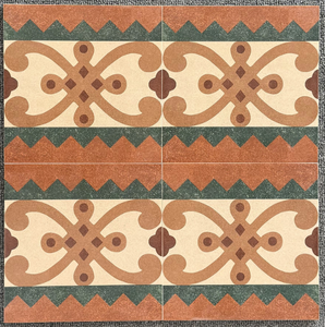 Azulejos de Cerámica Modernos Cuadrados <span class=keywords><strong>Paris</strong></span> Rose - Diseño Rojo - 200*200mm - Para Piso y Pared de Sala de Estar, Balcón y Hotel - Product Image 5