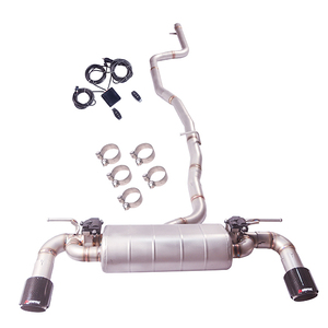 Sistema di Scarico Catback con Valvola e Silenziatore in Acciaio Inox 304 per <span class=keywords><strong>BMW</strong></span> <span class=keywords><strong>116i</strong></span> 118i 120i <span class=keywords><strong>F20</strong></span> 1.5T dal 2010 al 2019 - Product Image 1