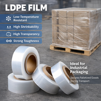 Film étirable en PE haute densité (LDPE) épaissi pour emballage sous film rétractable, anti-poussière et facile à sceller, pour canettes et bouteilles d'eau - Vente en gros OEM