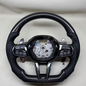 ครึ่งสำหรับพวงมาลัยรถสปอร์ตหนังคาร์บอนไฟเบอร์สำหรับ M Series M5 M3 G80 M4 G82 G01 X4 G02 X5 G05 X6 G06 G11 G12 - Product Image 6