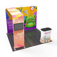 Stand d'exposition portable en aluminium 3x3m avec impression par sublimation pour salon professionnel à vendre