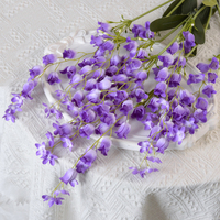 Lonceng Angin Bunga Lily of the Valley Buatan; Dekorasi Gantung untuk Aula Pernikahan, dan Rangkaian Bergaya Monet; Dekorasi Rumah