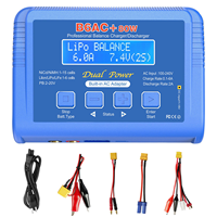 Chargeur-déchargeur double alimentation HTRC B6AC 80W à entrée CA multi-technologies pour batteries RC, drones, voitures, bateaux et modèles de loisirs