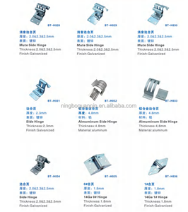 مفصلات أبواب مقطعة من الفولاذ المجلفن والمقاوم للصدأ بأسعار مخفضة من مصنع صيني، مفصلات أبواب المرآب القابلة للرفع - Product Image 5