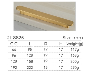 Matte Đen Brass Xử Lý Tối giản tủ quần áo tủ quần áo ngăn kéo tủ cửa xử lý khách sạn sử dụng sinh thái thân thiện bền dễ dàng cài đặt - Product Image 2