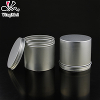 Boîtes en aluminium vides de 250 ml avec couvercle à vis pour gâteaux, biscuits, bonbons, chocolat, chewing-gum et aliments en conserve