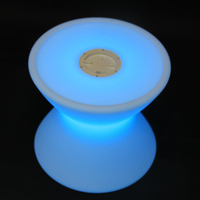 Chaise LED rechargeable moderne en plastique multicolore pour bar extérieur et intérieur, avec certification CE et télécommande, produits rotomoulés