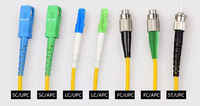 Peralatan serat optik Mode tunggal LC 3mm PVC LSZH kabel Patch kabel Drop untuk 4G 3G WiFi FTTX jaringan SFP faktor bentuk SC 1550nm