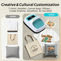 Presse à Chaud Portable Intelligente Baiyin – Vente Directe Usine – Machine de Sublimation 12x18CM pour T-shirts