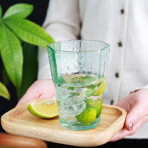 Verres en <span class=keywords><strong>verre</strong></span> à motif d'oeil de marteau créatif simple avec <span class=keywords><strong>anis</strong></span> étoilé pour jus et boissons - Product Image 3
